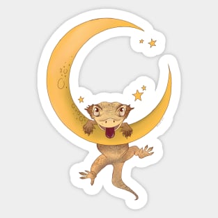 Crested Moon Sticker